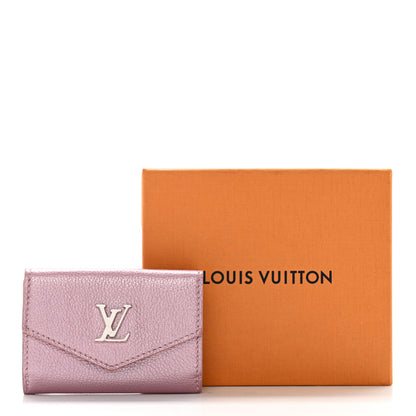 Louis Vuitton Metallic Calfskin Lockmini Wallet Pink 13 of 13