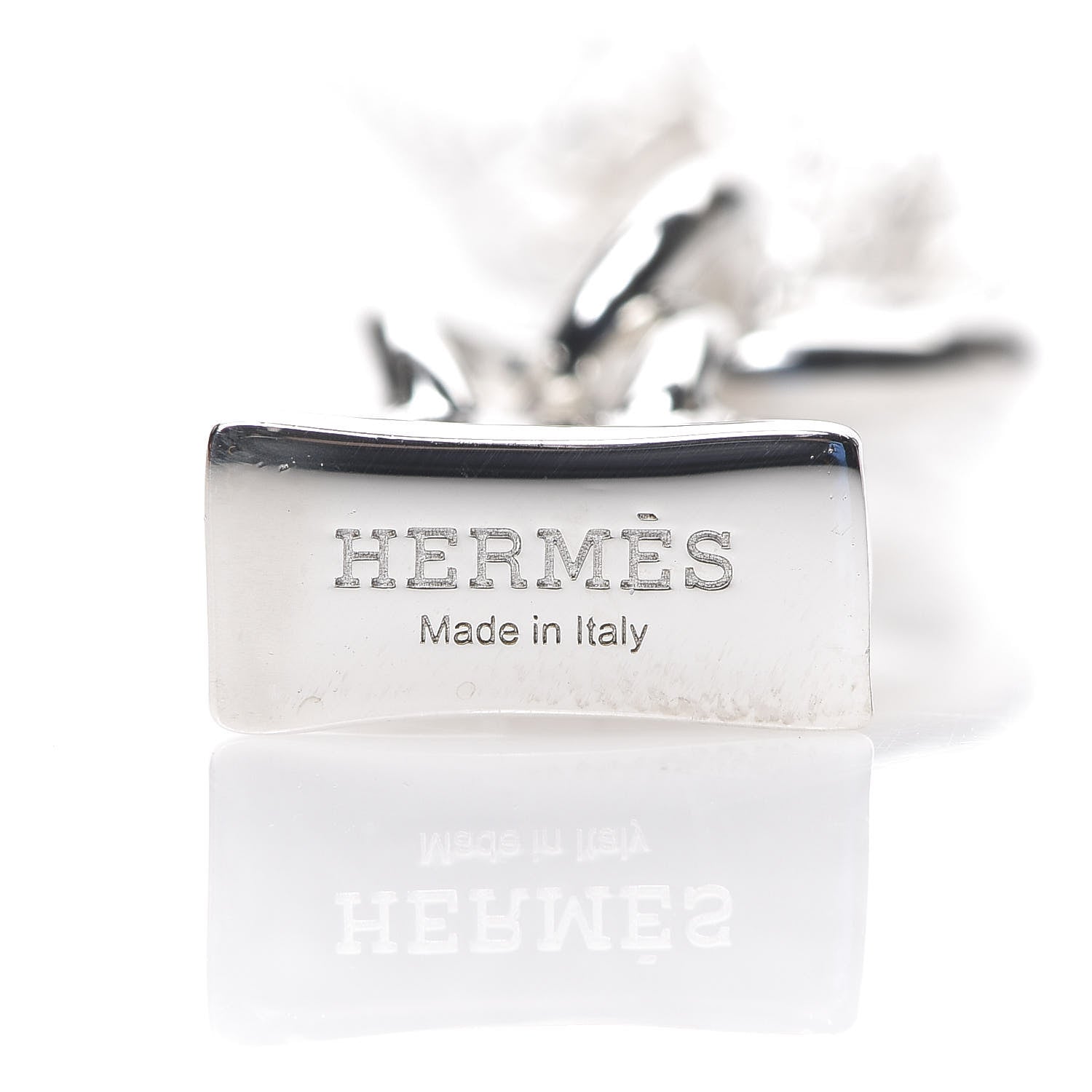 Hermes Sterling Silver Birkin Amulette Pendant Necklace 4 of 6