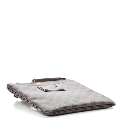 Louis Vuitton Damier Ebene Brooklyn Flat Pochette 4 of 12