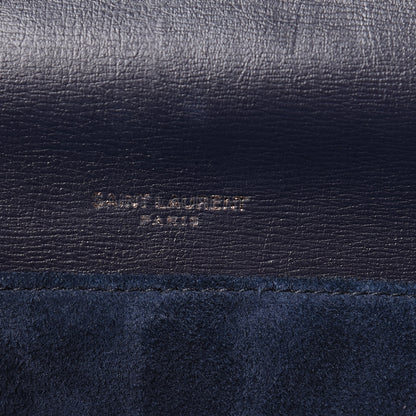Saint Laurent Calfskin Medium Bellechasse Satchel Navy 7 of 13