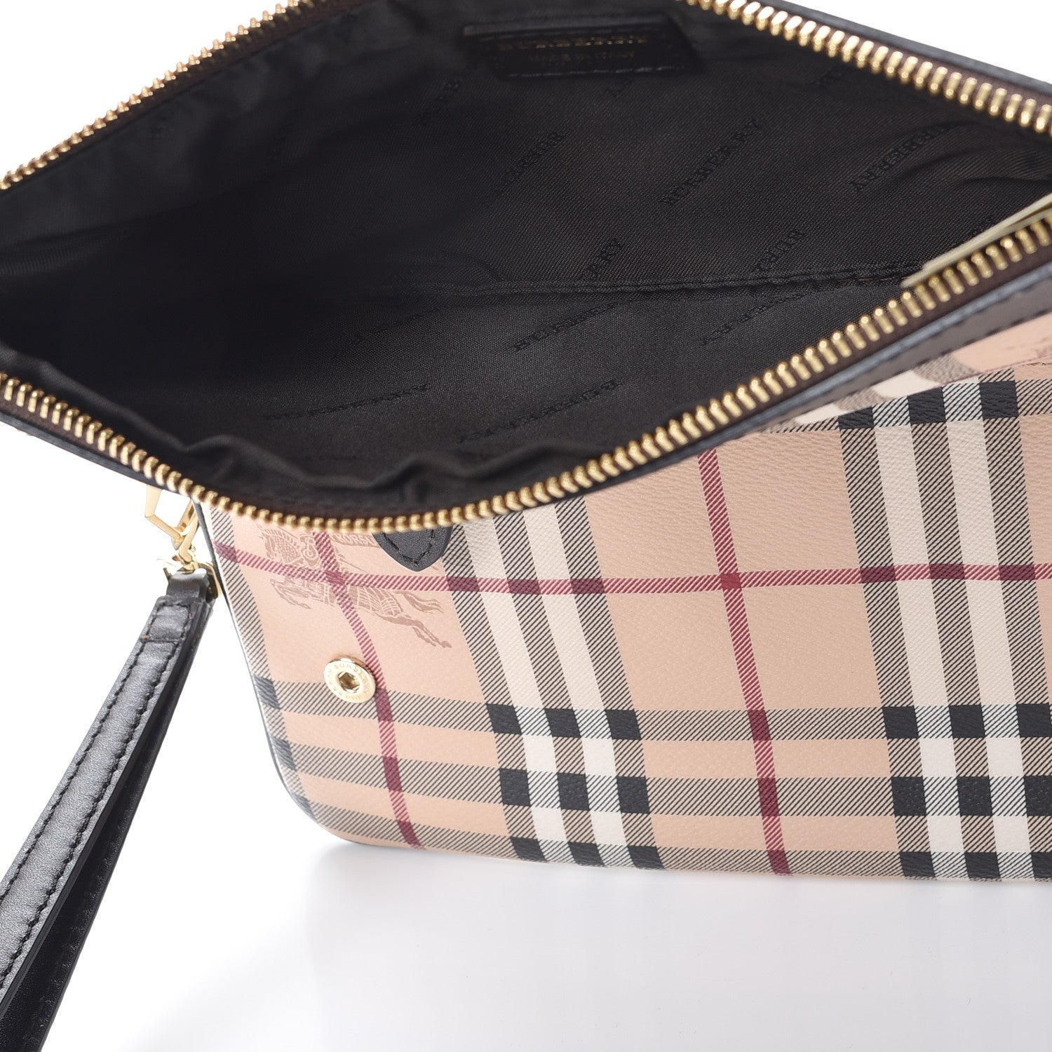 Burberry Haymarket Check Adeline Foldover Clutch Brown 5 of 7
