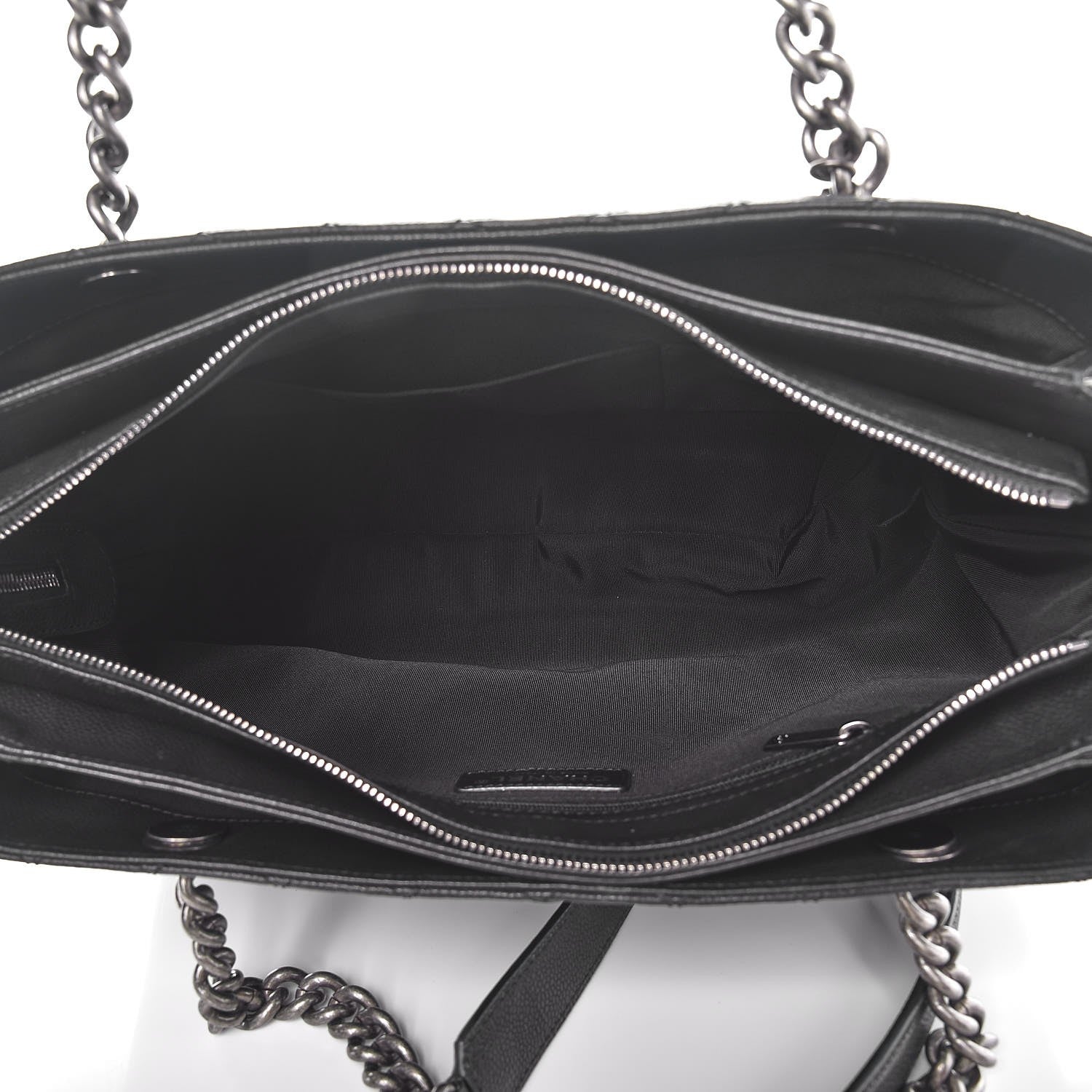 Chanel Caviar Quilted Medium Rock In Rome Tote Black 5 of 8