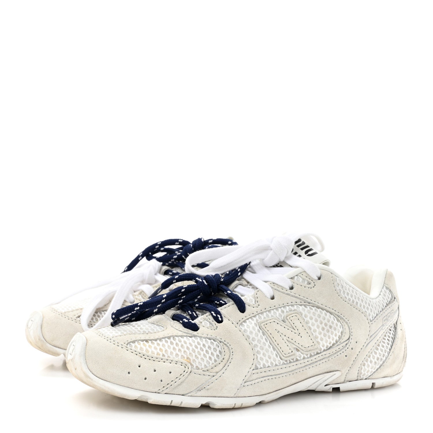 Miu Miu X NEW BALANCE Mesh Suede 530 SL Sneakers 37 White 4 of 11
