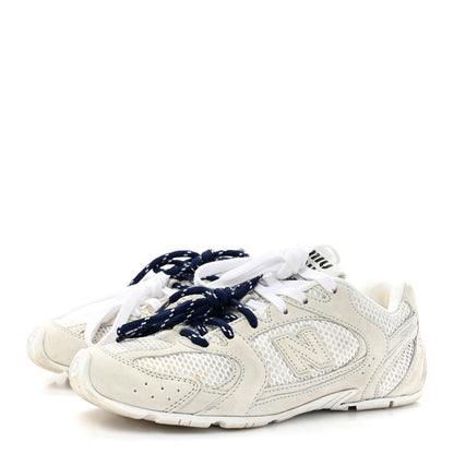Miu Miu X NEW BALANCE Mesh Suede 530 SL Sneakers 37 White 4 of 11