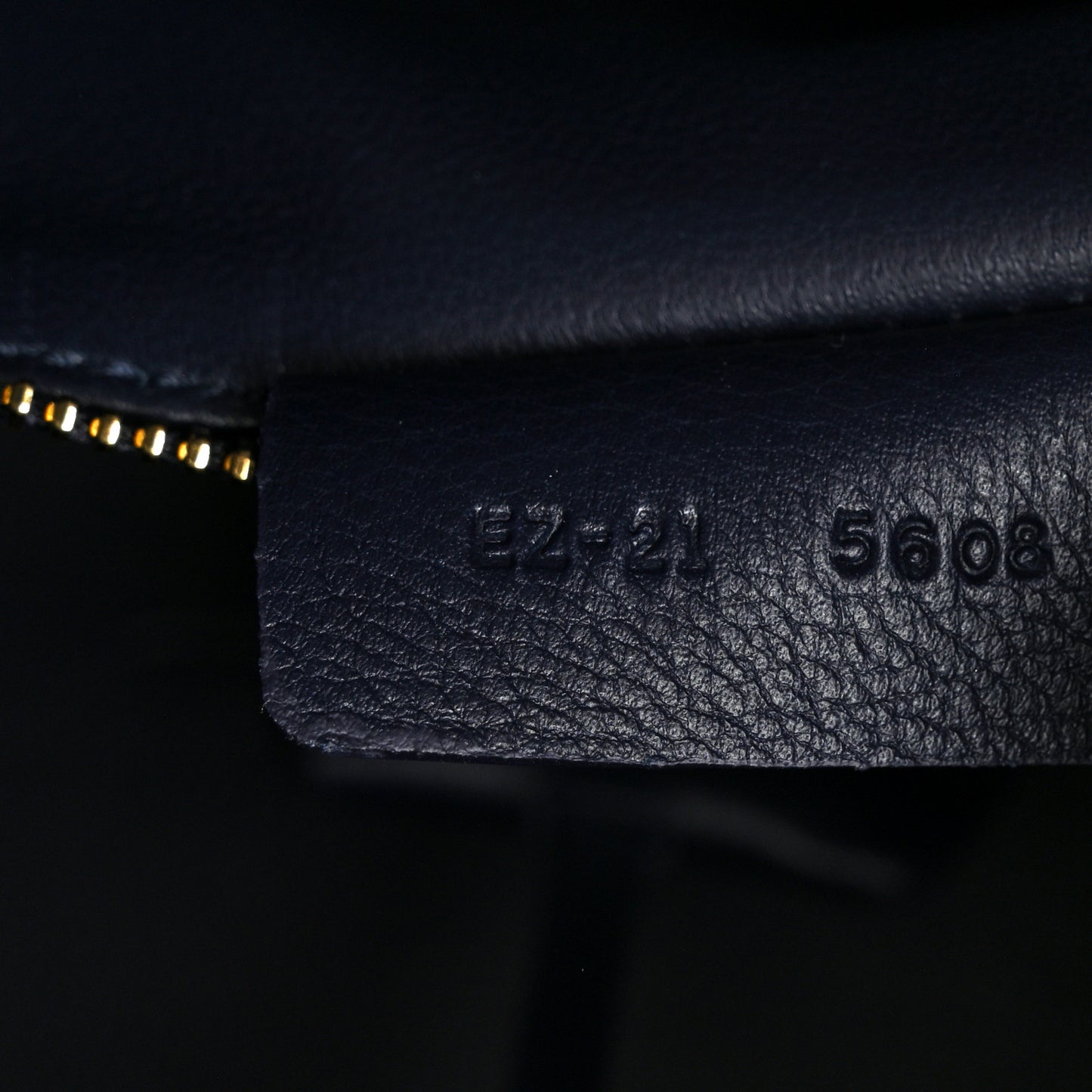 Calfskin Small Hug Bag Midnight