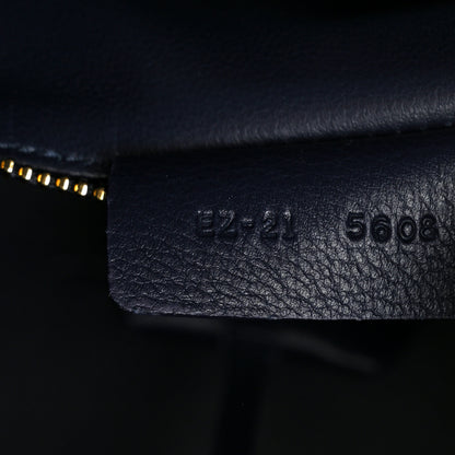 Salvatore Ferragamo Calfskin Small Hug Bag Midnight 7 of 12