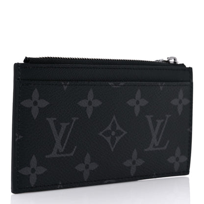 Louis Vuitton Reverse Monogram Eclipse Taiga Coin Card Holder 3 of 7