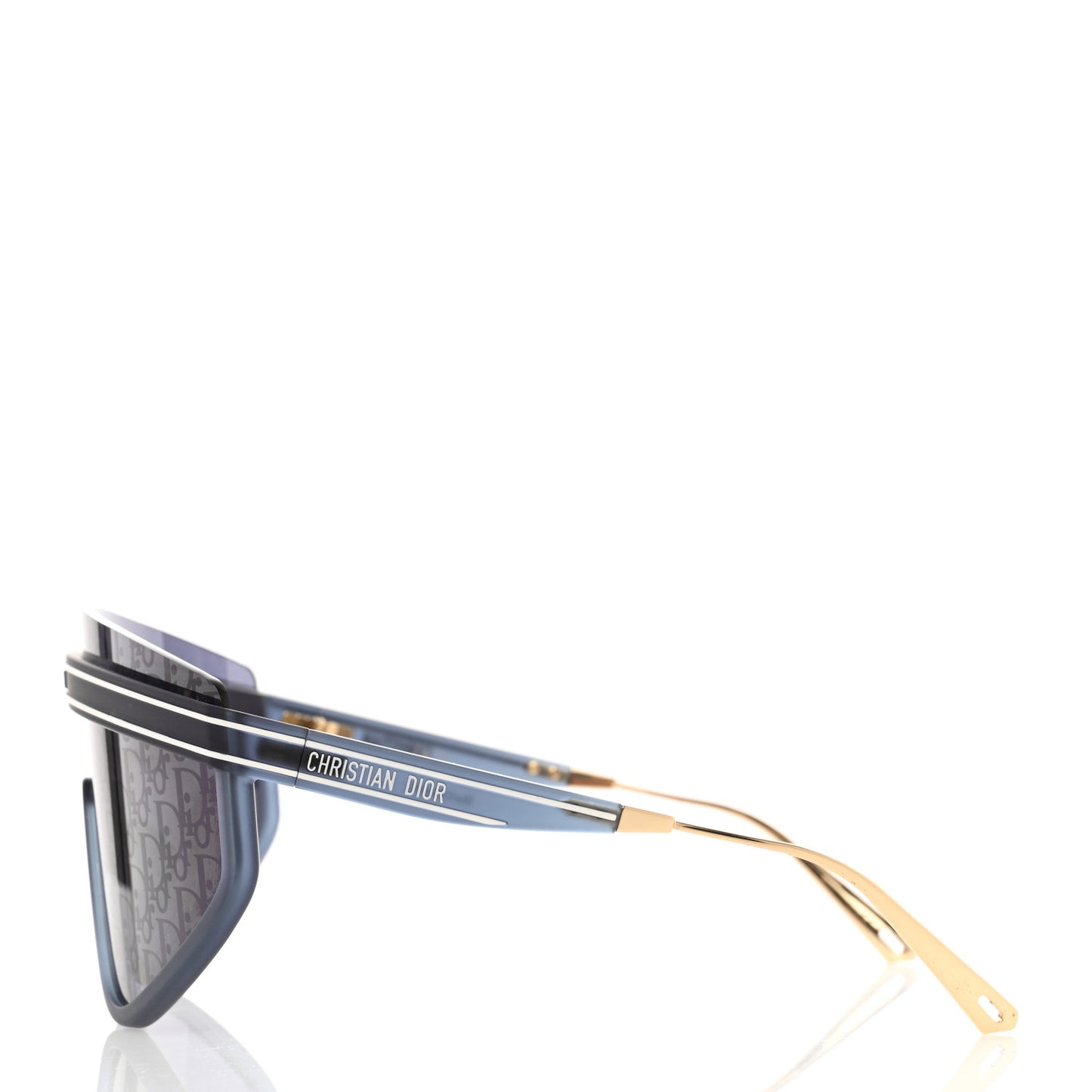 Oblique Mask DiorClub M2U Sunglasses Translucent Blue