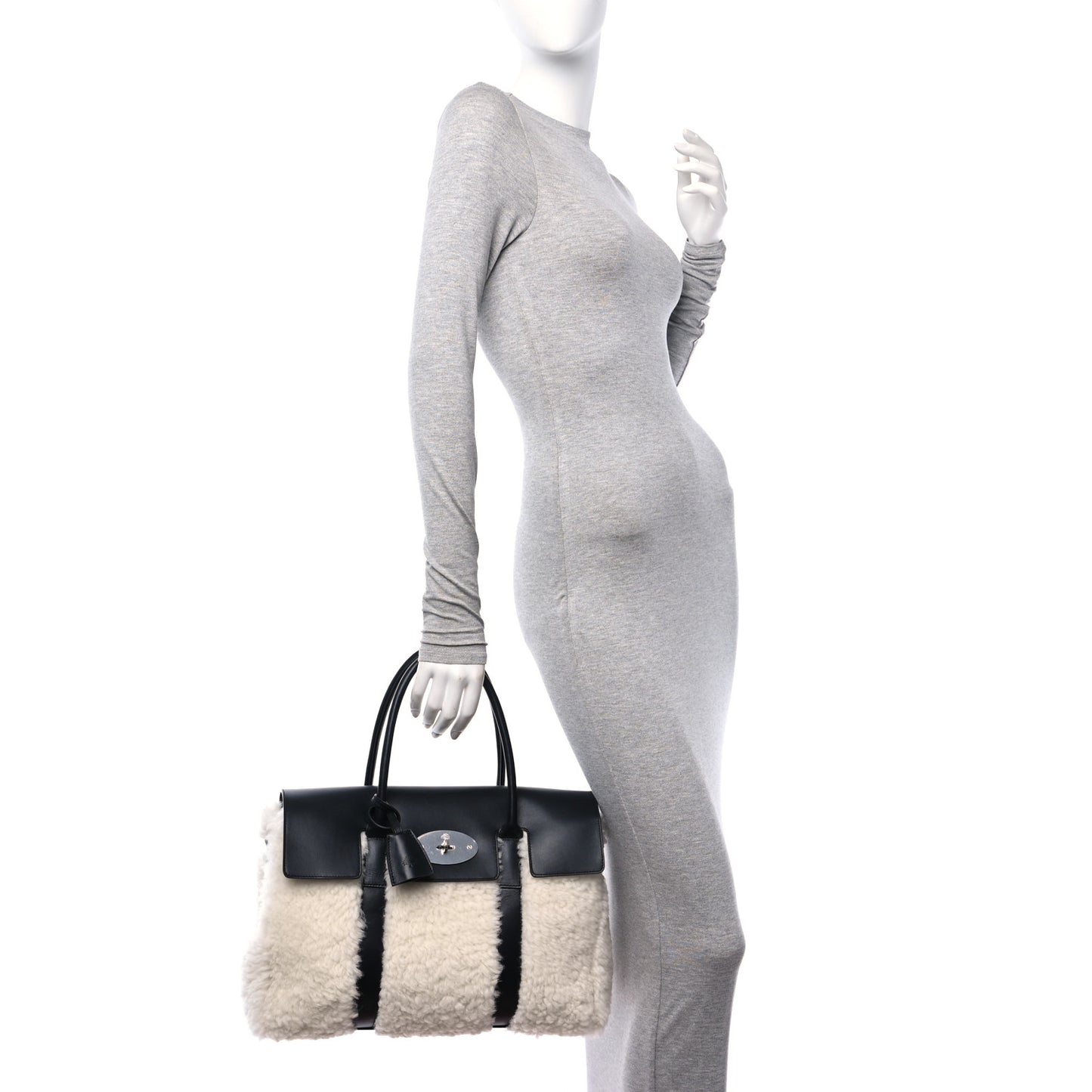 Smooth Calfskin Shearling Bayswater Black