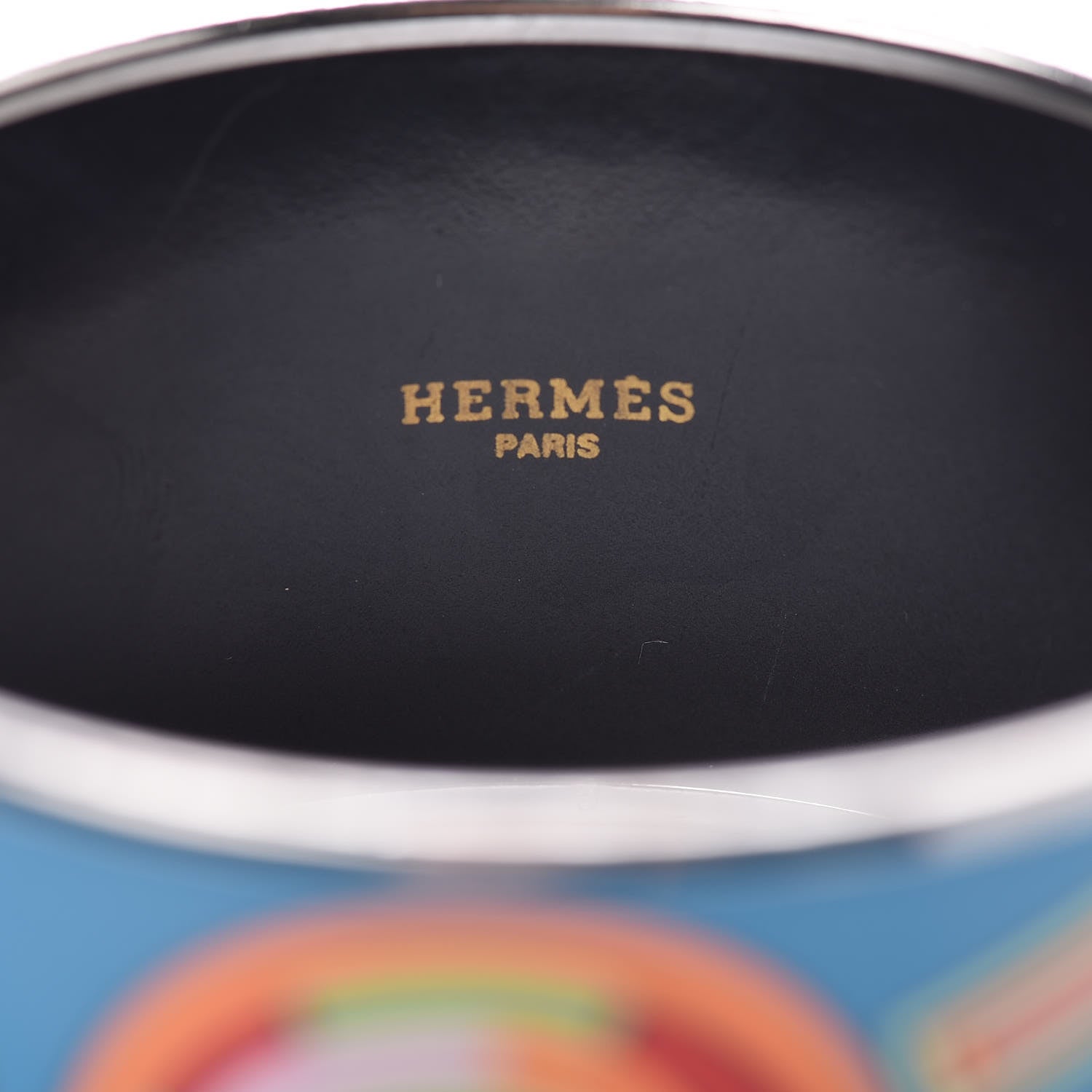 Hermes Enamel Printed Tohu Bohu Extra Wide Bracelet 70 4 of 6