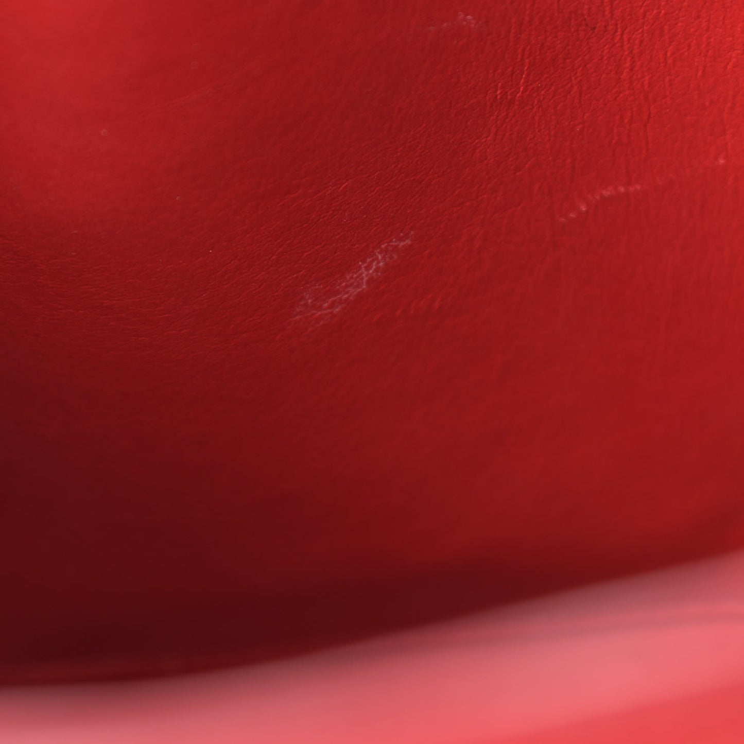 Calfskin Small Monogram Cabas Lipstick Red