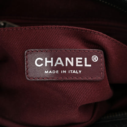 Chanel Aged Calfskin Quilted Zip Clutch Black 6 of 10