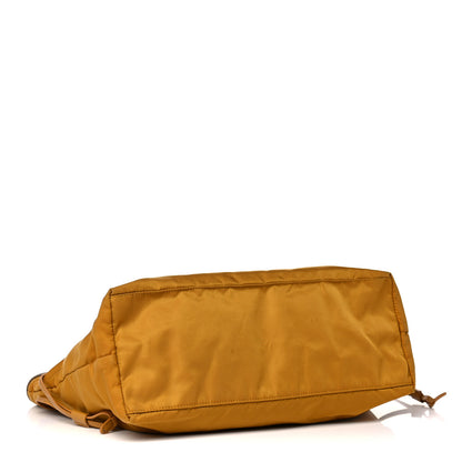 Prada Tessuto Nylon Saffiano Shopping Tote Yellow 4 of 22