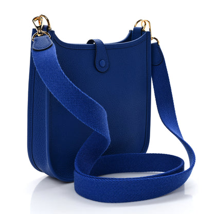 Hermes Taurillon Clemence Evelyne TPM Bleu France 3 of 8