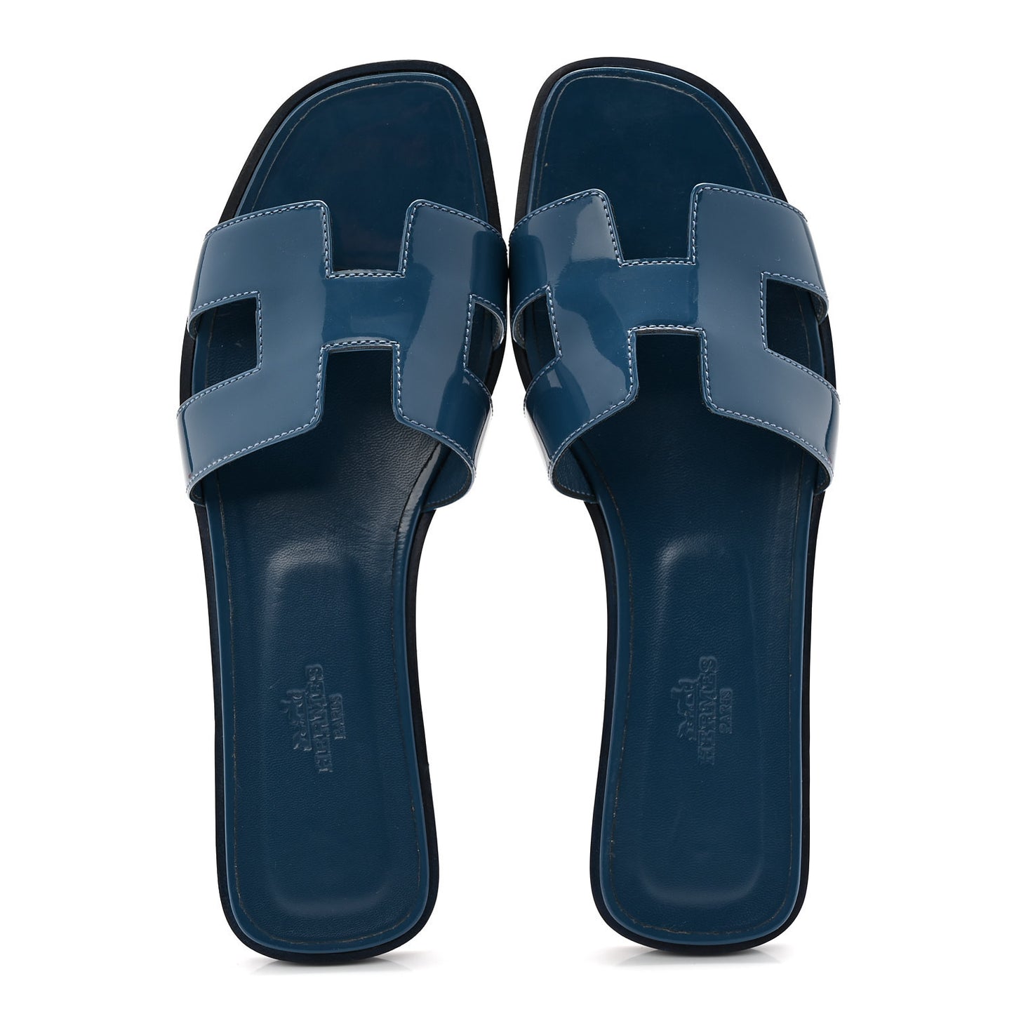 Patent Oran Sandals 38.5 Bleu Izmir