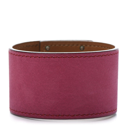 Hermes Taurillon Gaucho Kelly Dog Bracelet Fuchsia 3 of 6
