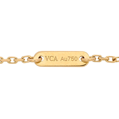 Van Cleef & Arpels 18K Yellow Gold Mother of Pearl Sweet Alhambra Butterfly Bracelet 3 of 4