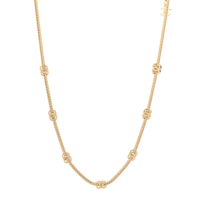 Chanel Metal CC Short Chain Necklace Gold 1 of 5