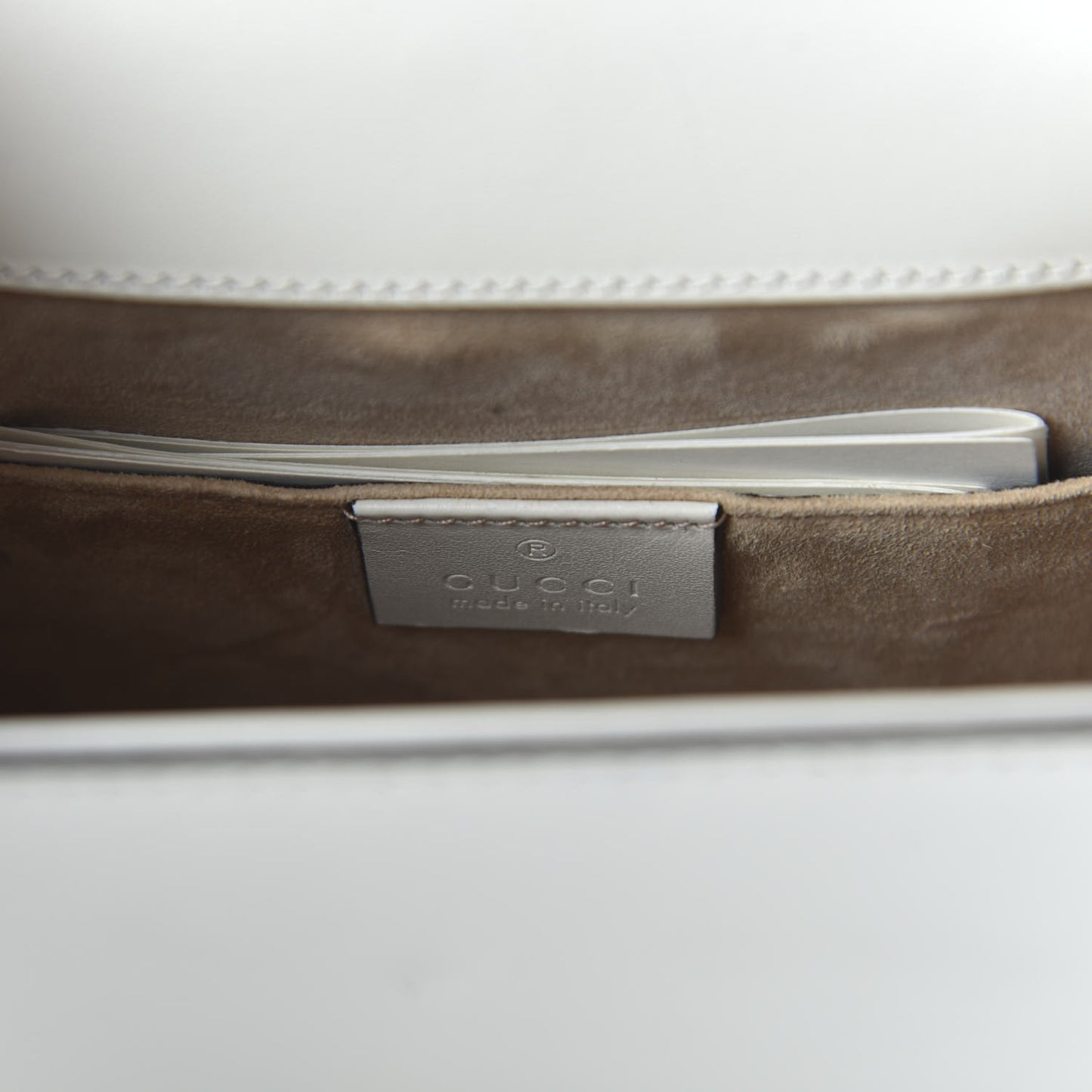 Calfskin Animal Studs Mini Sylvie Top Handle Bag White