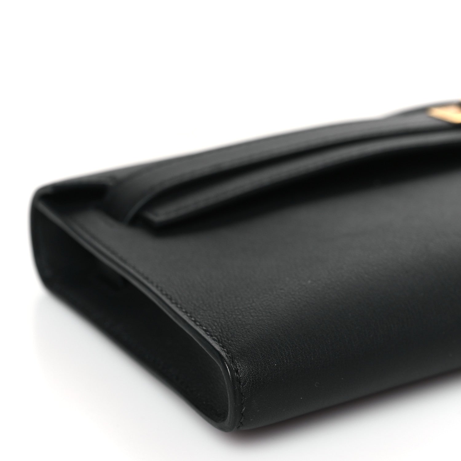 Hermes Swift Kelly Cut Clutch Pochette Black 8 of 9