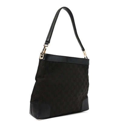 Gucci GG Monogram Shoulder Bag Black 2 of 8