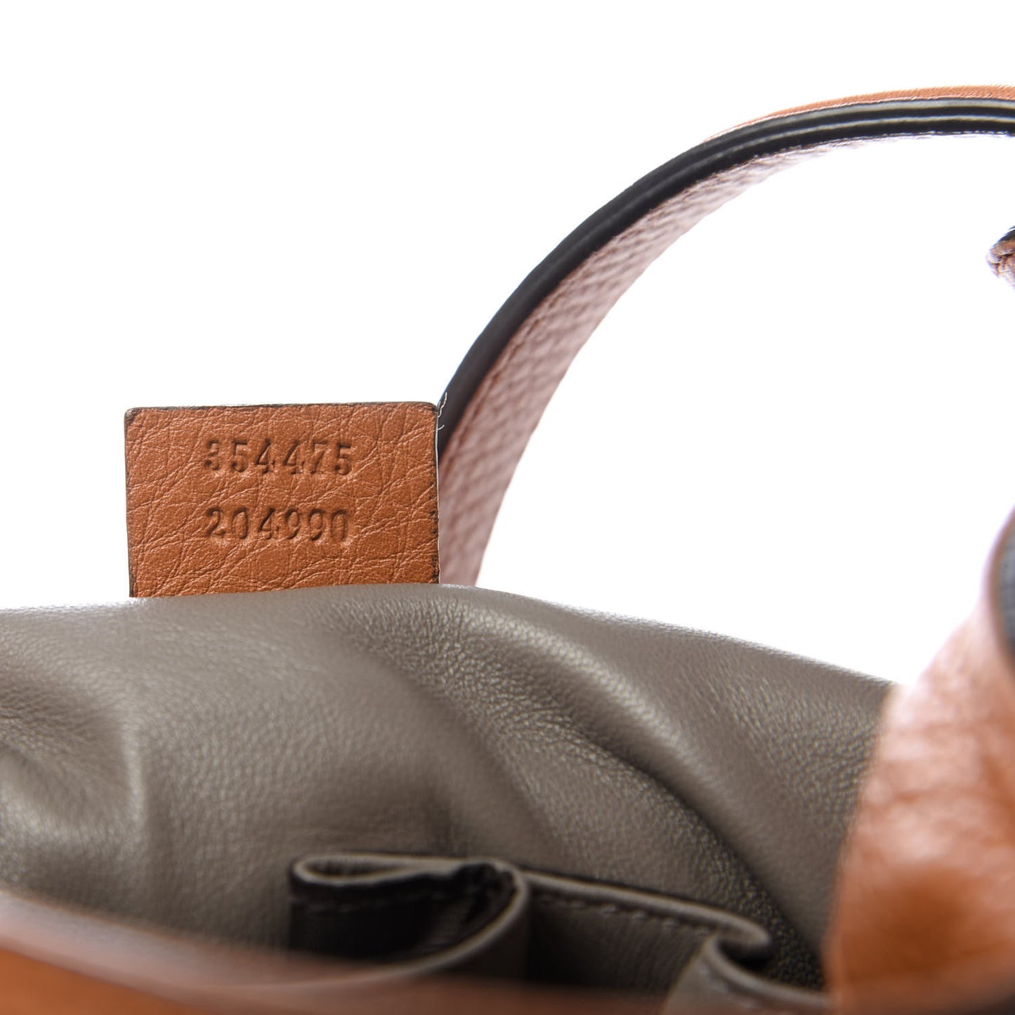 Pebbled Calfskin Lady Tassel Hobo Bag Brown