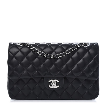 Chanel Lambskin Quilted Medium Double Flap Black 1 of 21