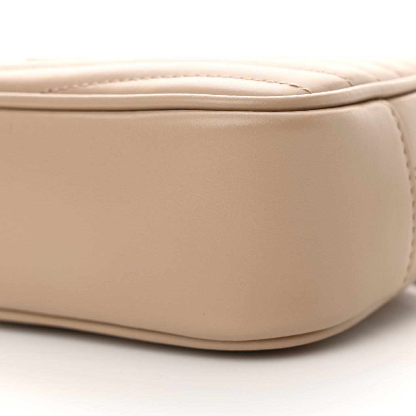 Calfskin Matelasse Monogram Mini Lou Camera Bag Dark Beige