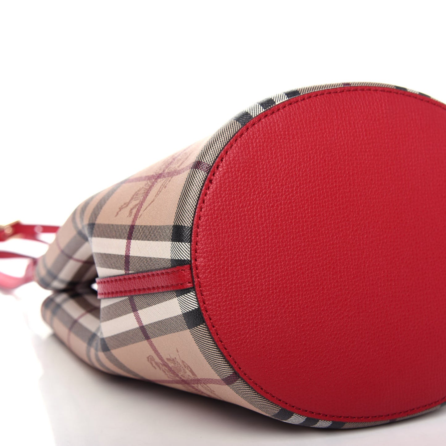 Haymarket Check Colours Small Lorne Bucket Crossbody Poppy Red