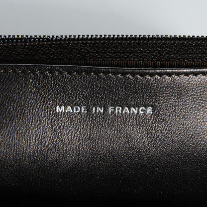 Chanel Lambskin Quilted Wallet On Chain WOC Metallic Dark Grey 7 of 8