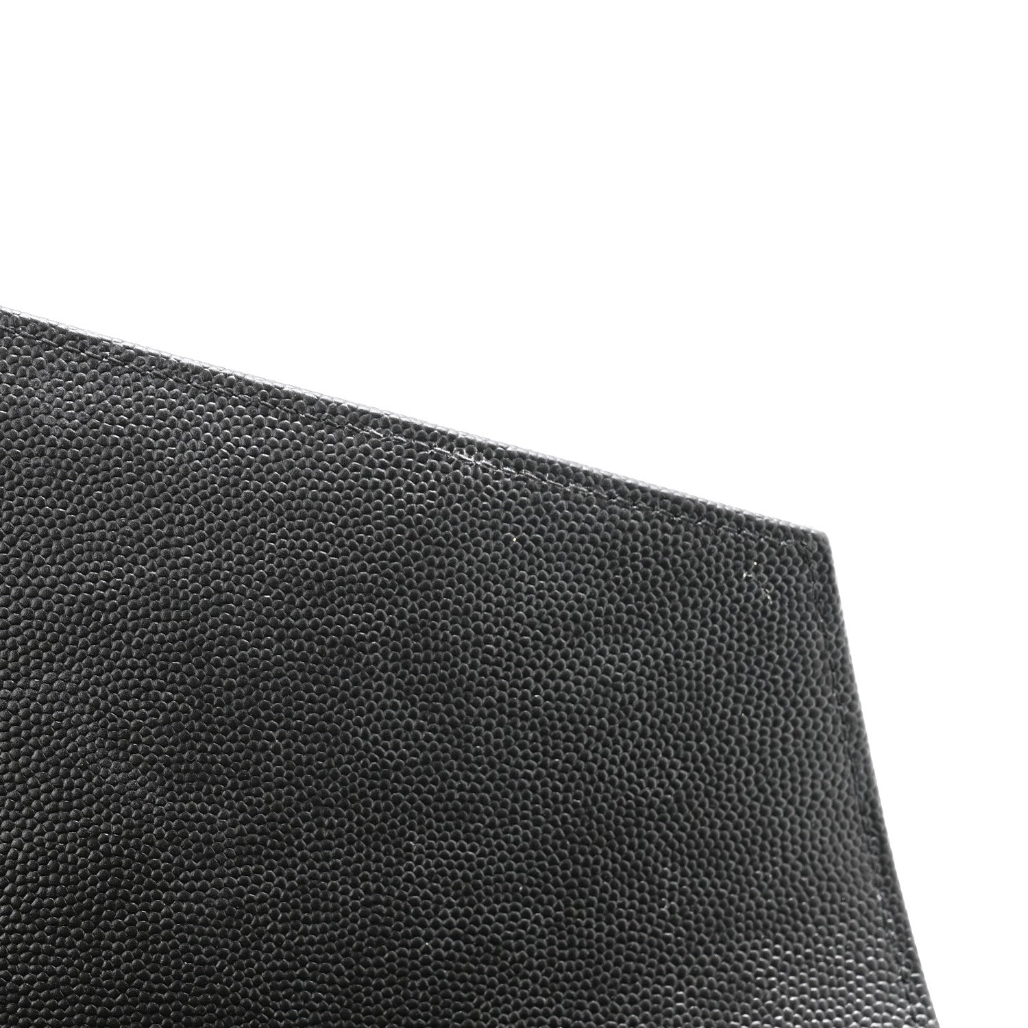 Saint Laurent Grain De Poudre Textured Mixed Matelasse Triquilt Monogram Clutch Black 8 of 10