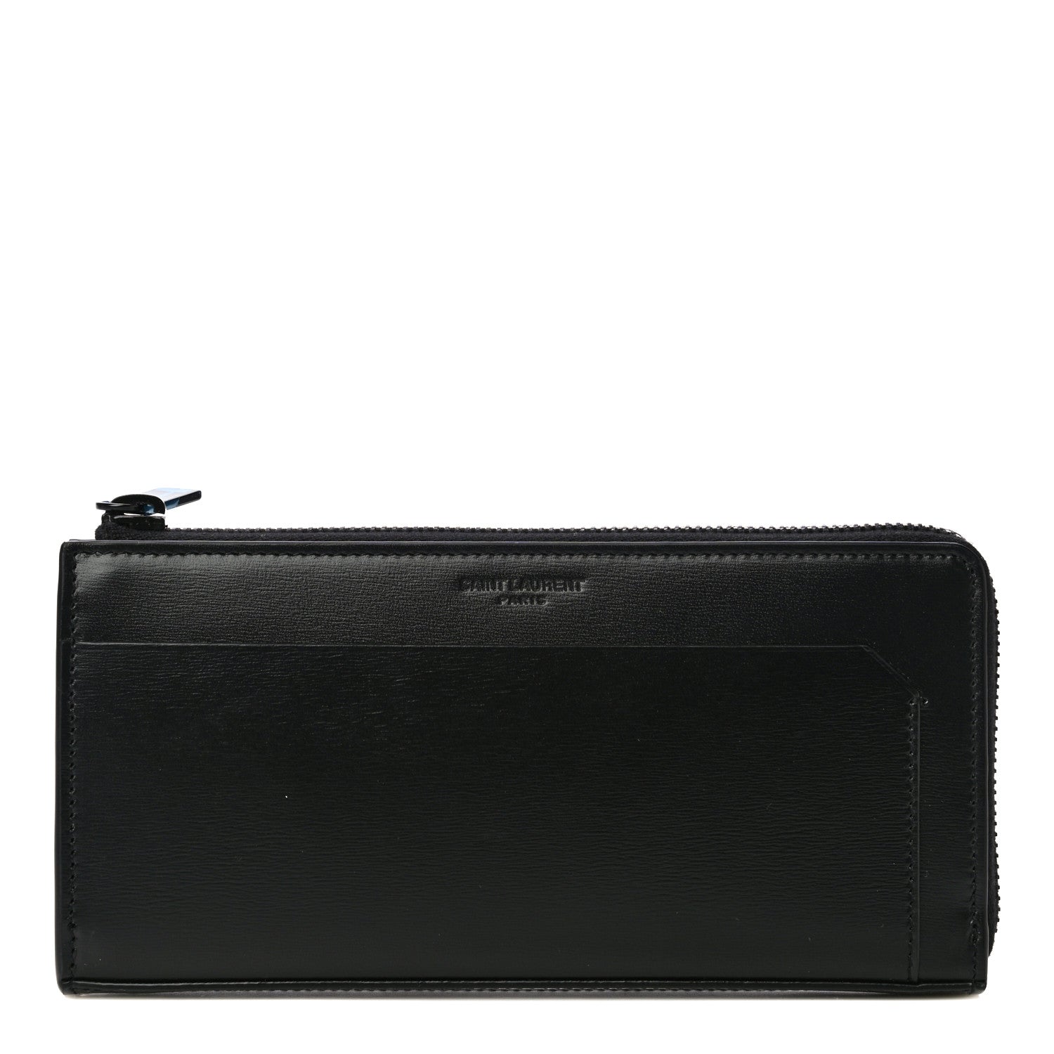 Saint Laurent Calfskin Fragment Zip Around Wallet Black 1 of 10