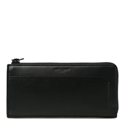Saint Laurent Calfskin Fragment Zip Around Wallet Black 1 of 10