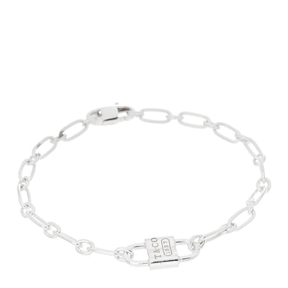 Tiffany Sterling Silver 1837 Lock Bracelet 1 of 5