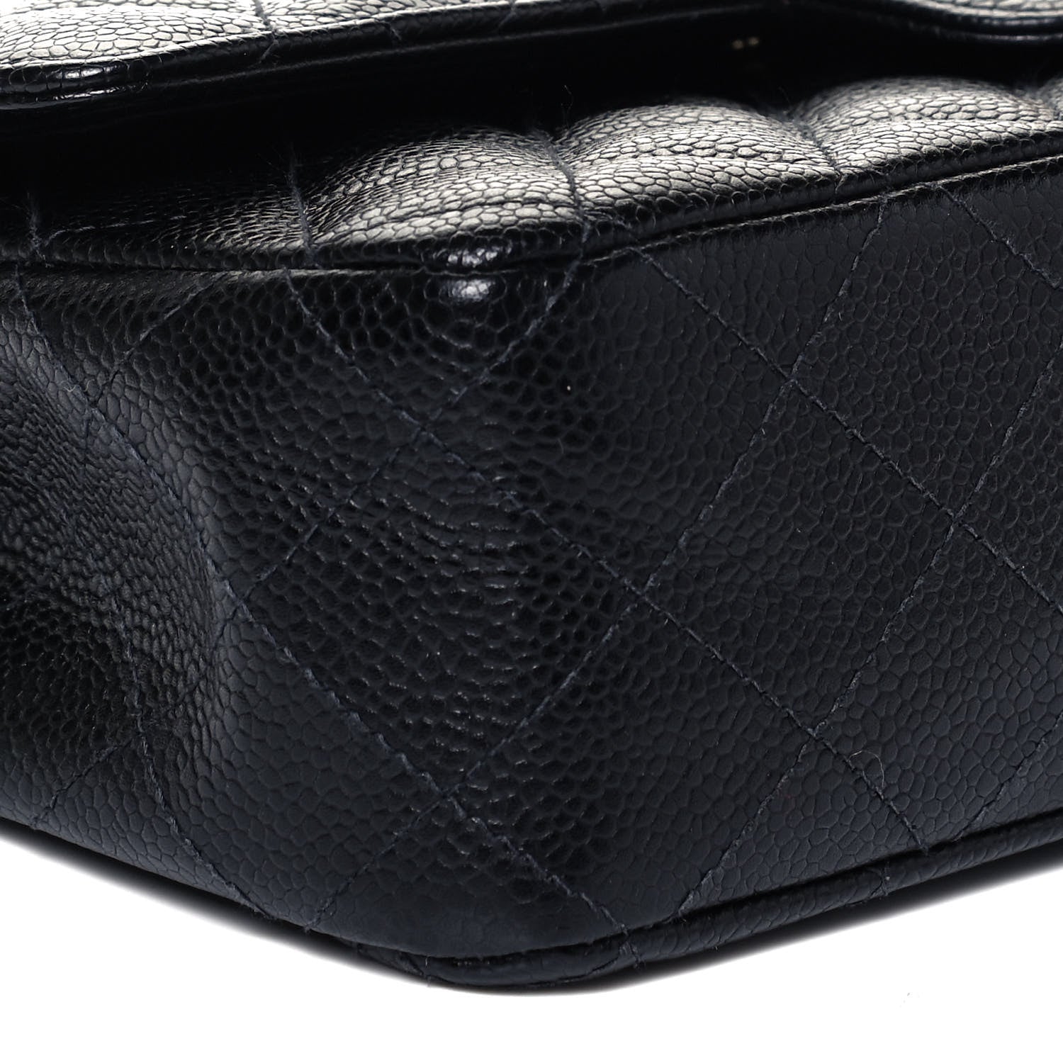 Chanel Caviar Quilted Medium Double Flap Black 8 of 9