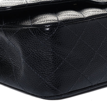 Chanel Caviar Quilted Medium Double Flap Black 8 of 9