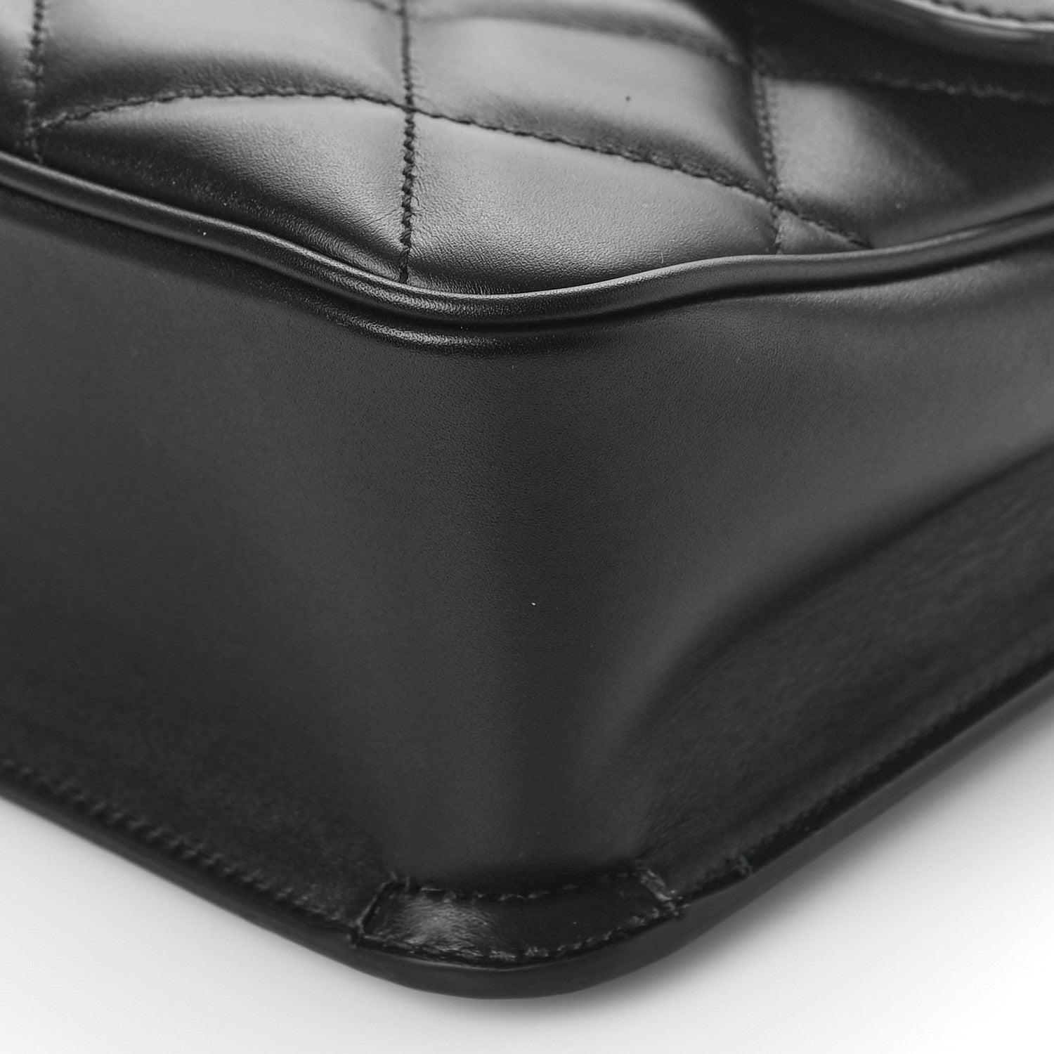 Gucci Calfskin Quilted Small Deco Shoulder Bag Black 7 of 7