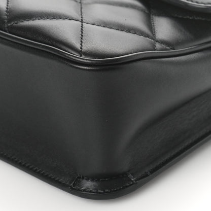 Gucci Calfskin Quilted Small Deco Shoulder Bag Black 7 of 7
