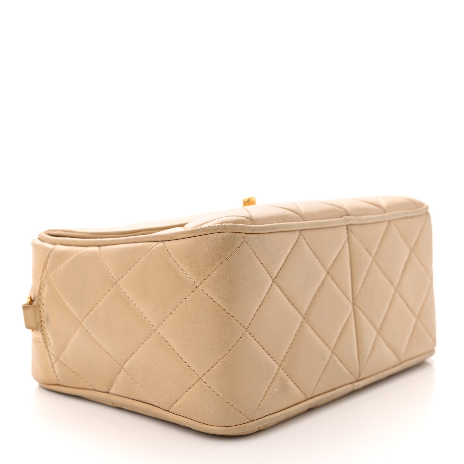 Chanel Lambskin Quilted Tassel Flap Camera Bag Light Beige 4 of 12