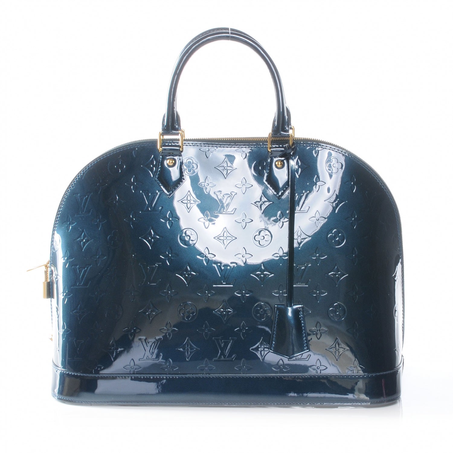 Louis Vuitton Vernis Alma GM Blue Nuit 1 of 7