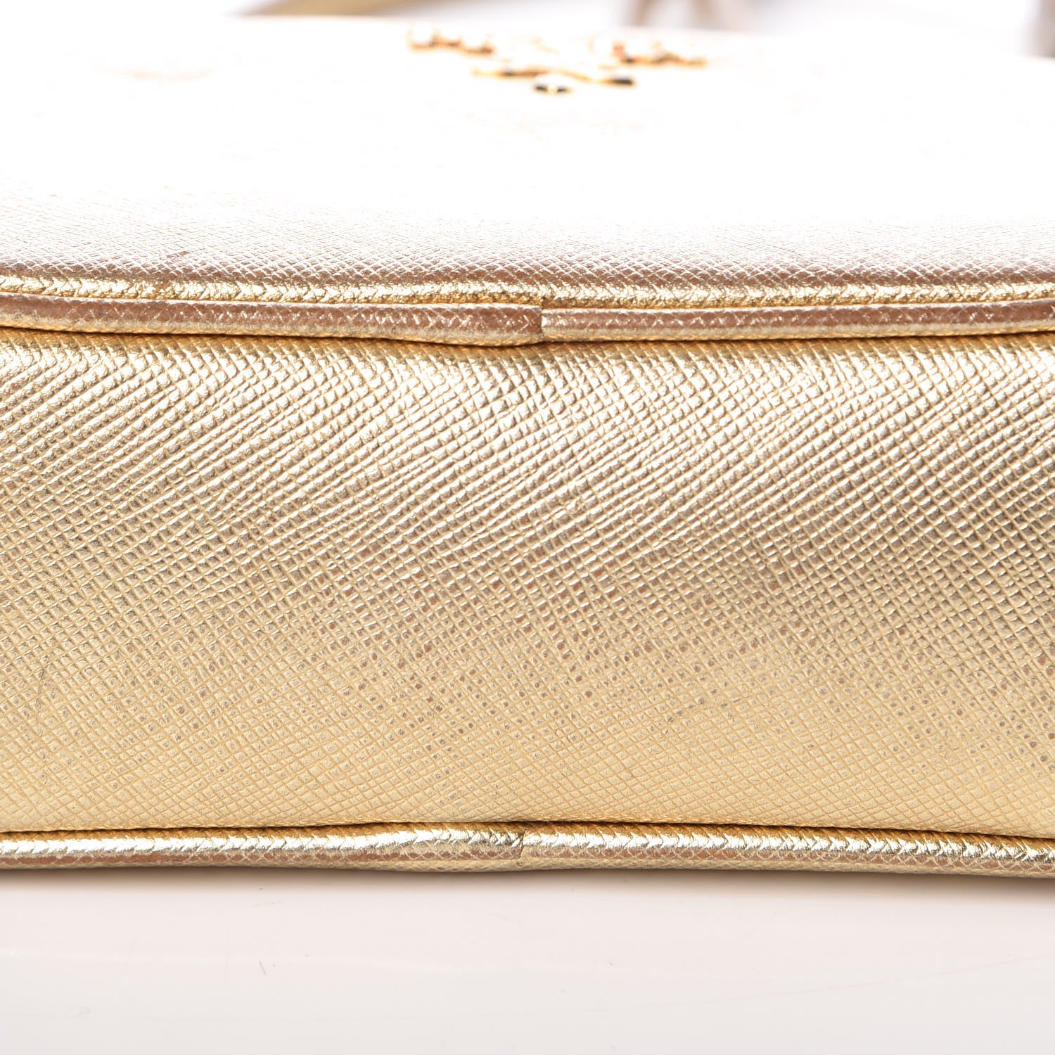 Prada Metallic Saffiano Mini Camera Crossbody Platino 16 of 17