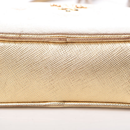 Prada Metallic Saffiano Mini Camera Crossbody Platino 16 of 17