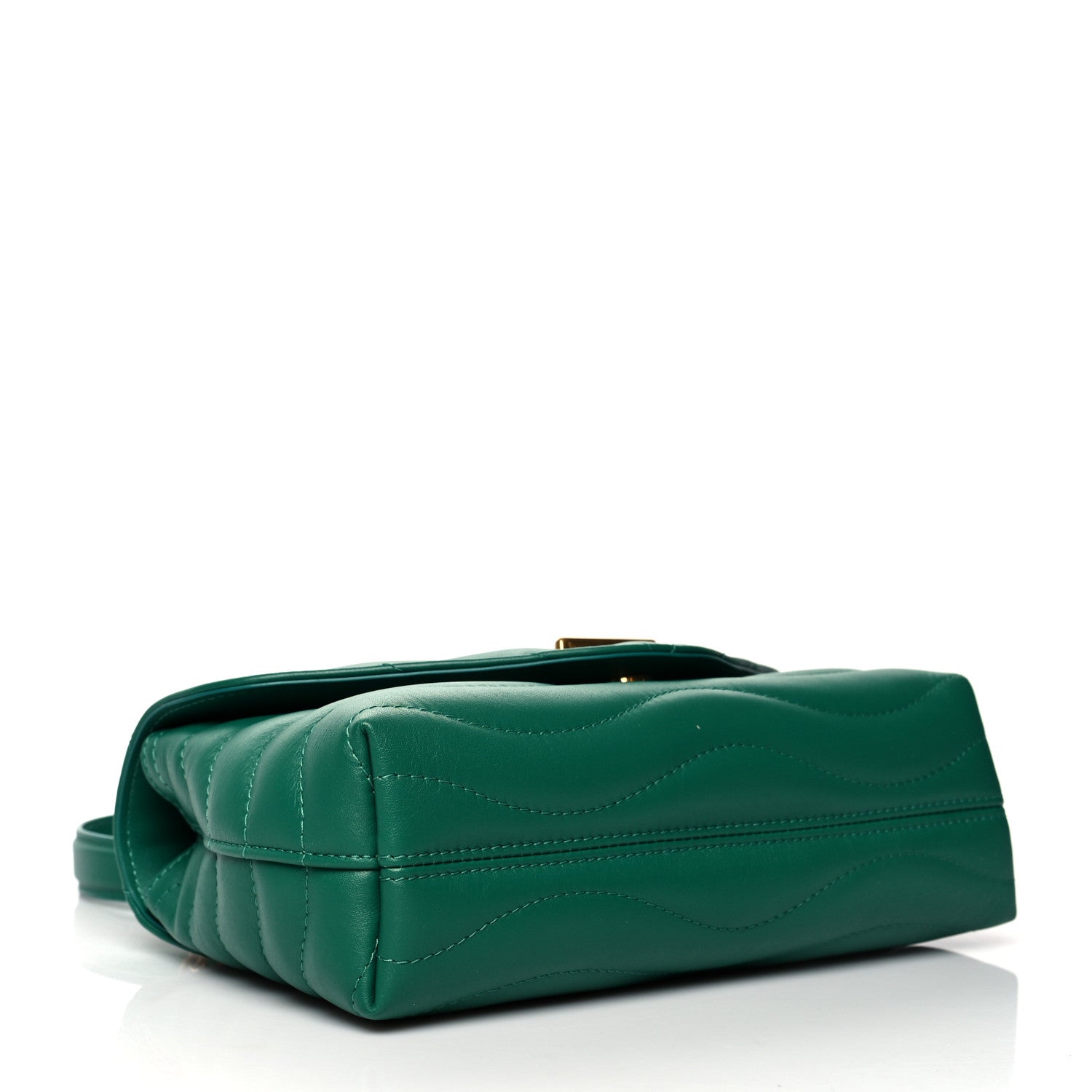 Louis Vuitton Calfskin New Wave Chain Bag MM NM Emerald 4 of 11