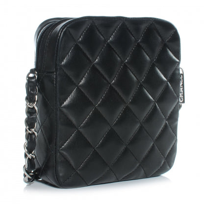 Chanel Lambskin Quilted Small Messenger Bag Black 3 of 7