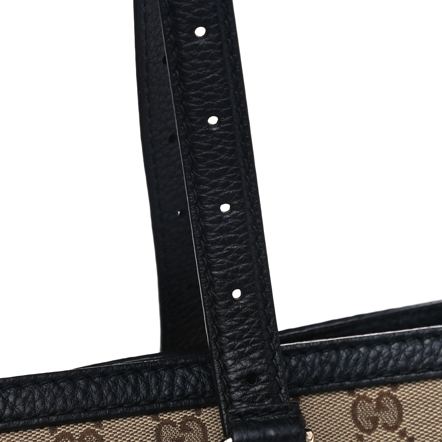 Gucci Monogram Cellarius Calfskin Tote Beige Ebony Black 10 of 11