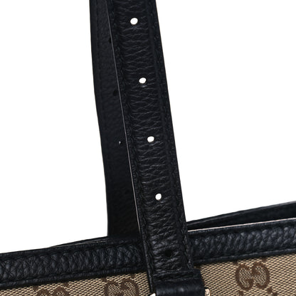 Gucci Monogram Cellarius Calfskin Tote Beige Ebony Black 10 of 11