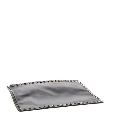 Valentino Garavani Vitello Large Rockstud Zip Pouch Black 3 of 5