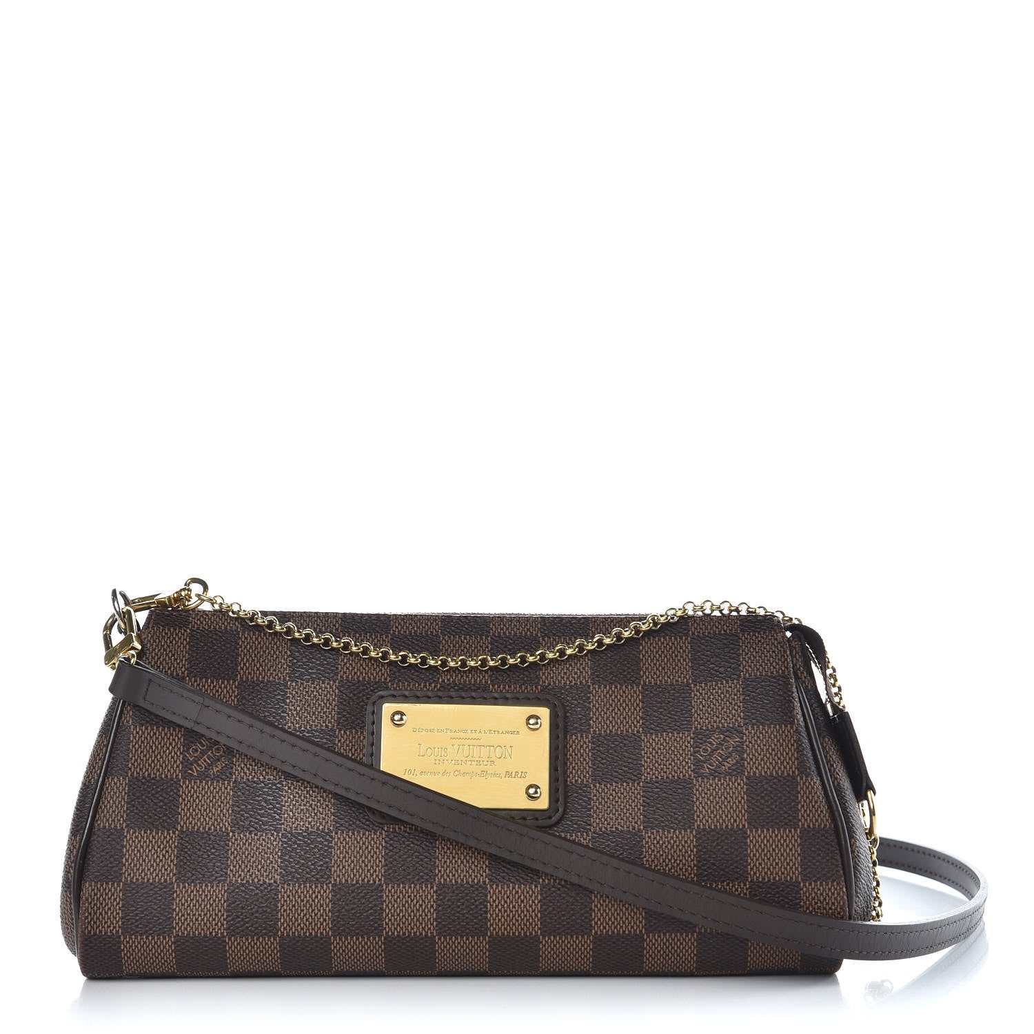 Louis Vuitton Damier Ebene Eva Clutch 1 of 7