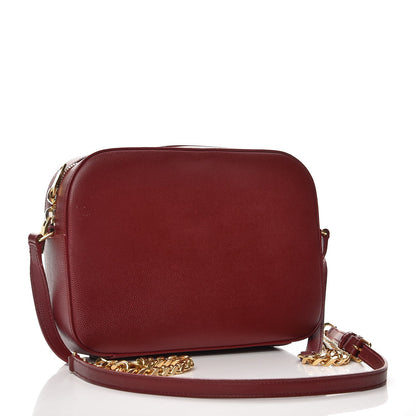 Saint Laurent Grain De Poudre Medium Classic Monogram Camera Bag Oxblood 3 of 9