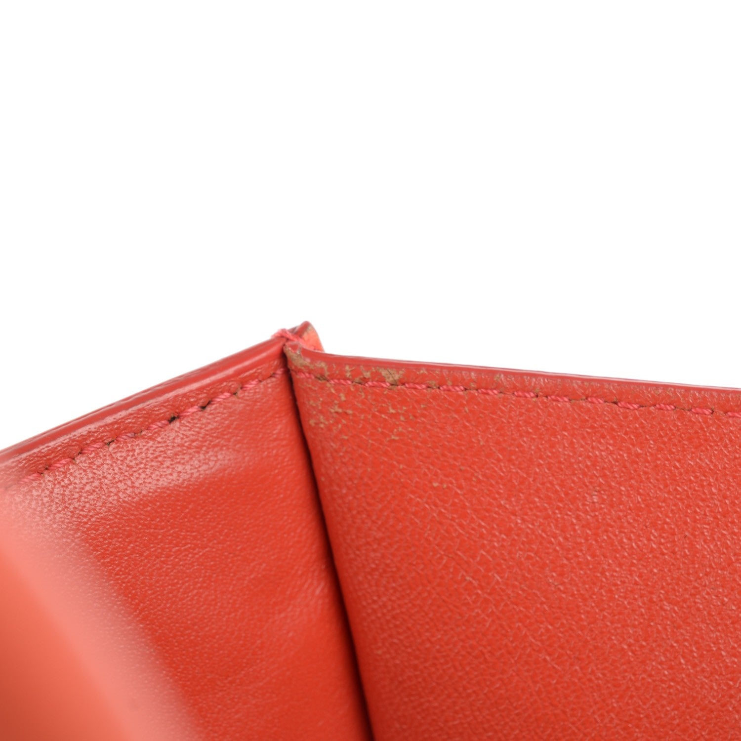 Celine Grained Calfskin Medium Phantom Luggage Coral 5 of 15
